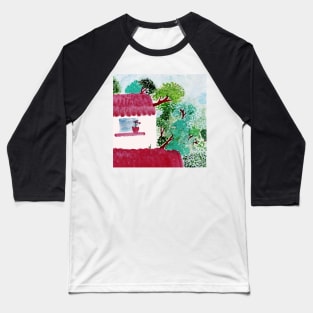 House in the forest, trees, watercolor Baseball T-Shirt